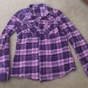 Purple flannel shirt